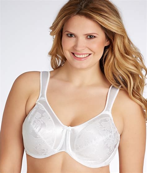 Bali White Satin Tracings Minimizer Underwire Bra Us 46dd Uk 46dd Bras And Bra Sets