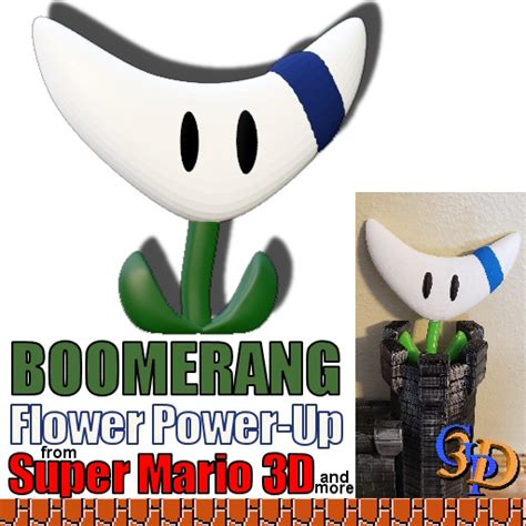 STL file Boomerang Flower Power Up from Super Mario 3D Land Nintendo 🪃 ...