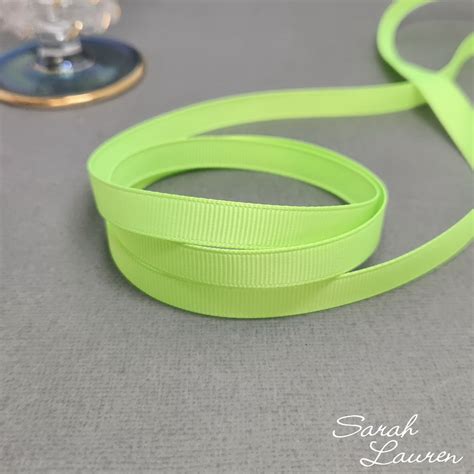 Key Lime Green Grosgrain Ribbon Sarah Lauren