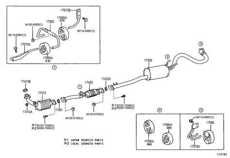 TOYOTA TACOMA Gasket, exhaust pipe. (l) - 9008043033 | Toyota Parts Overstock, Lakeland FL