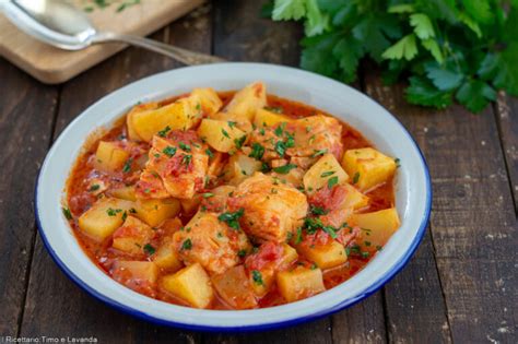 Baccalà in umido con patate Il Ricettario Timo e Lavanda