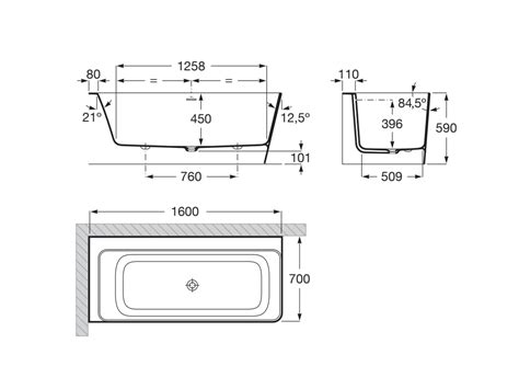 Roca Ona Stonex Asymmetric Lh Corner Bath With Click Clack Drain Trap