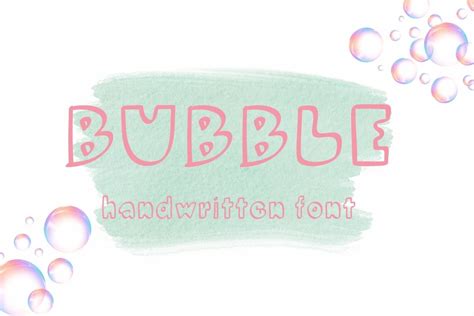 Bubble Handwriting Font>>https://creativemarket.com/Ruddean2109 by ...