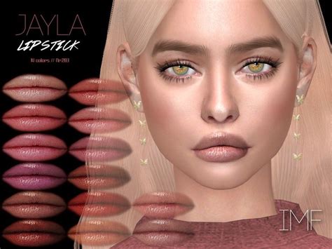 IzzieMcFire S IMF Jayla Lipstick N 283 Sims Makeup Sims Cc