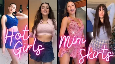 Hot Girls Wearing Sexy Mini Skirts On Tiktok Youtube