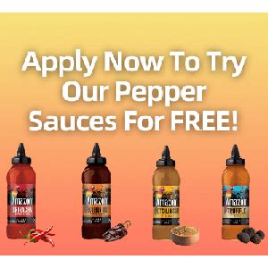 Free Amazon Pepper Hot Sauce Hot Freebies Canada