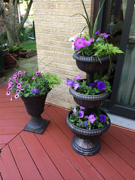 Three Tier Planter Tiered Flower Planters