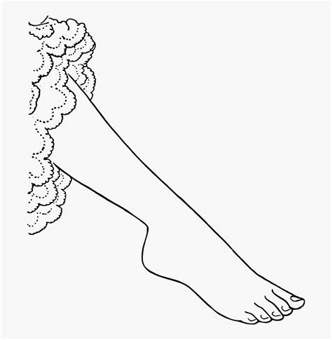 Leg Clipart Black And White Png, Transparent Png - kindpng