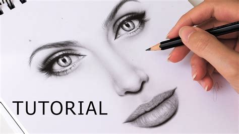 How To Draw Eyes Nose And Lips Mouth EASY TUTORIAL Step By Step