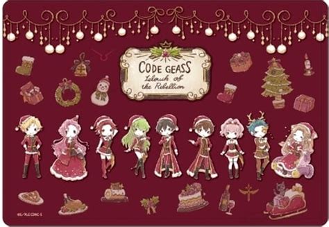 02 Alignment Design Christmas Ver Graph Art Design Character Clear Case Code Geass Lelouch