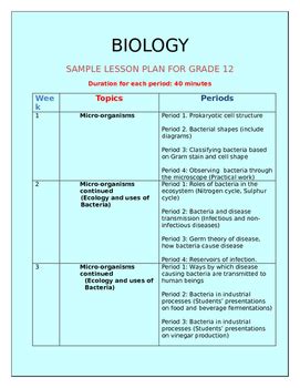 Biology Lesson Plan By Christiana S Classroom Resources TPT