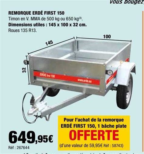 Promo Remorque Erd First Chez Autobacs Icatalogue Fr