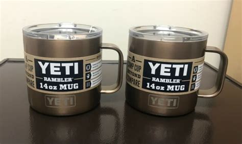 Yeti Rambler 14oz Mug Set Of 2 Copper Limited Edition Color Free