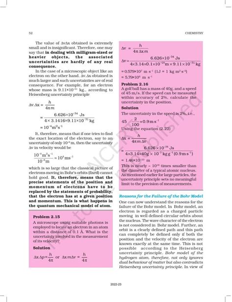 Ncert Book For Class 11 Chemistry Chapter 2 Structure Of Atom