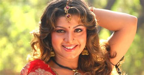 Hot Film Actress Gallery Rambha Sexy Boobs And Deep Navel Show In Red Blouse