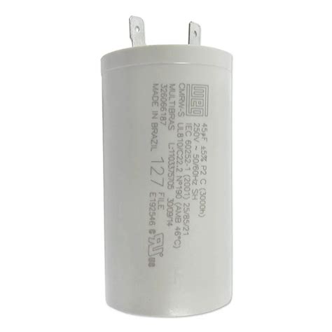 Capacitor Uf Vac Lavadora Brastemp Consul Cwb Cwe Shopee