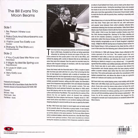 The Bill Evans Trio Moon Beams