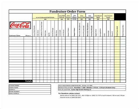 6 Fundraising Template Excel - Excel Templates