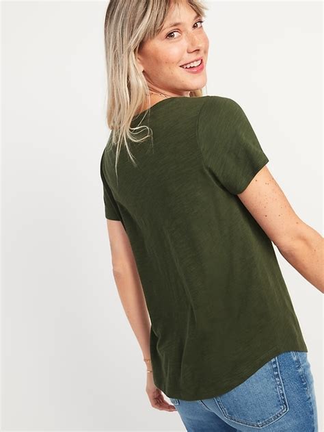 Everywear Slub Knit Scoop Neck T Shirt Old Navy