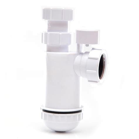 Polypipe 32mm Anti Syphon Adjustable Telescopic Bottle Trap White