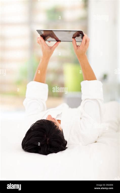 Mature Woman Lying On Bed Hi Res Stock Photography And Images Alamy