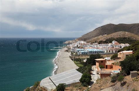 Mediterranean Coast At Castell De Ferro Andalusia Spain Stock Image