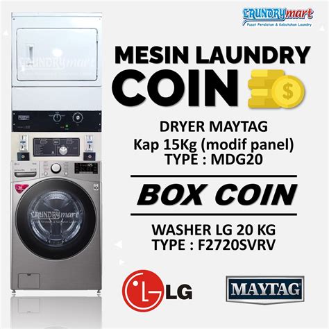 Jual Mesin Laundry Stacked Washer Lg Kg Dryer Maytag Mdg Non