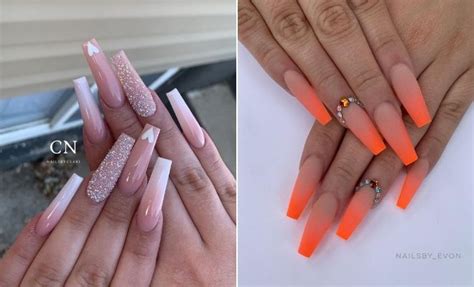 62 Trendy Nails 2021 Long Coffin Nuage Detoiles