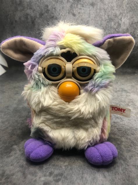 Tie Dye Furby 1999 Good Working Rainbow Multicolour Very Rare Etsy