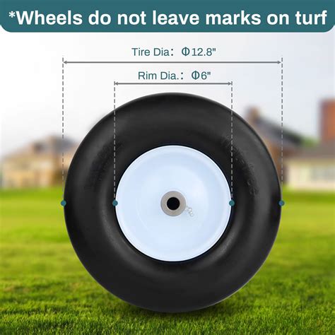 Upgrade X Flat Free Lawn Mower Tire And Wheel With