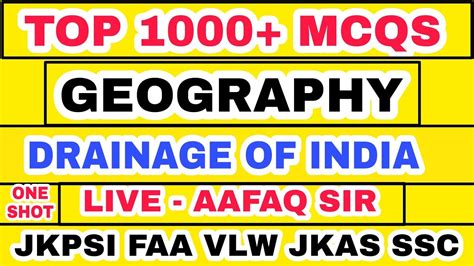 Geography 02 Mcqs By Aafaq Sir Live Jkssb 2024 Supervisor Nt Forester Jkas Faa Youtube