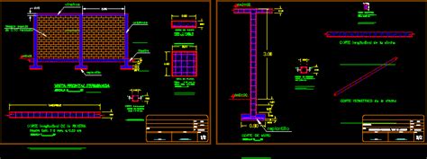 Recinzione Perimetrale Tapia In Autocad Libreria Cad