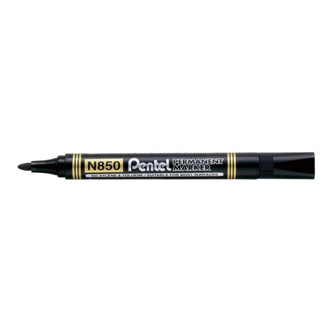 Pentel N850 Permanent Marker Bullet Point Black Sold Each 12 Per Box