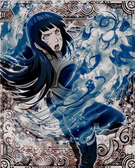 Hinata Hyuga Card Cartas Naruto