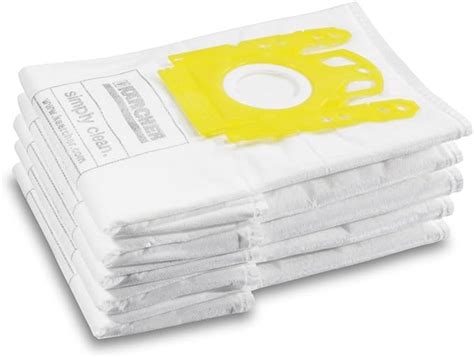 Karcher Pack 5 VC Fleece Vacuum Bags 6 904 329 0 Amazon Co Uk Kitchen