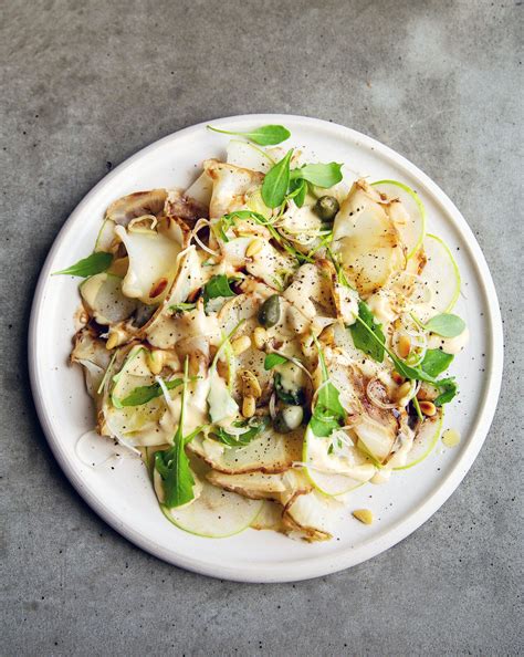 Salt Baked Celeriac Roast Salad With Creamy Miso Mustard Dressing