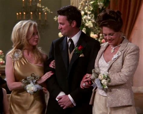 FRIENDS 2001 (S7 E24 Part 2) Chandler with Nora and Charles Bing (co-stars Morgan Fairchild and ...