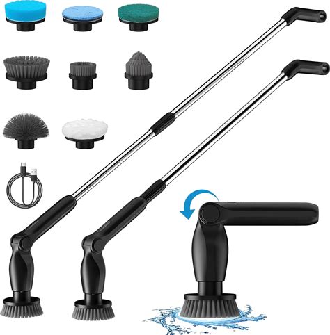 Leebein Electric Spin Scrubber Cordless Cleaning Brush With Long