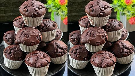 Tanpa Mixer Cuma Diaduk Muffin Coklat Super Nyoklat Enak Dan Lembut