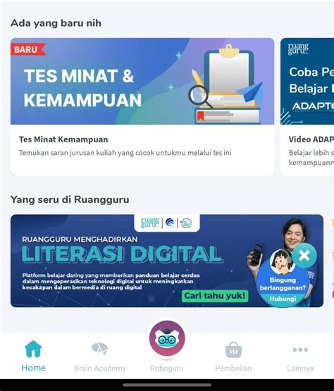 4 Fitur Baru Di Homepage Ruangguru Belajar Makin Seru