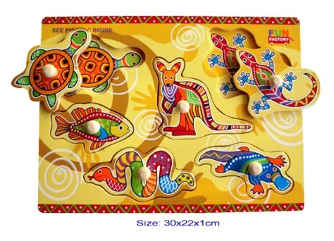 The Store Aboriginal Peg Puzzle Toygame The Store