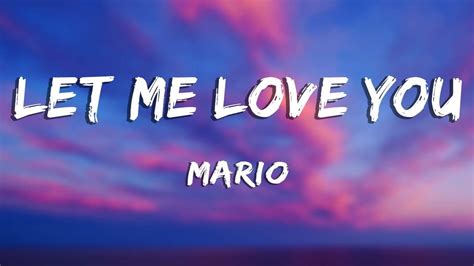 Let Me Love You Mario Lyrics Youtube