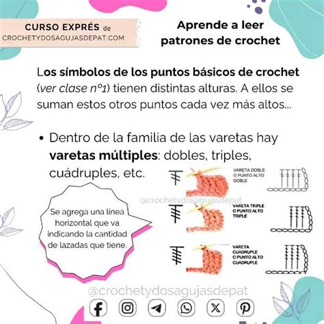 Aprender A Leer Patrones De Crochet Clase