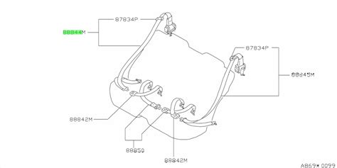 Buy Genuine Nissan Vs A Vs A Belt Assembly Rear Seat