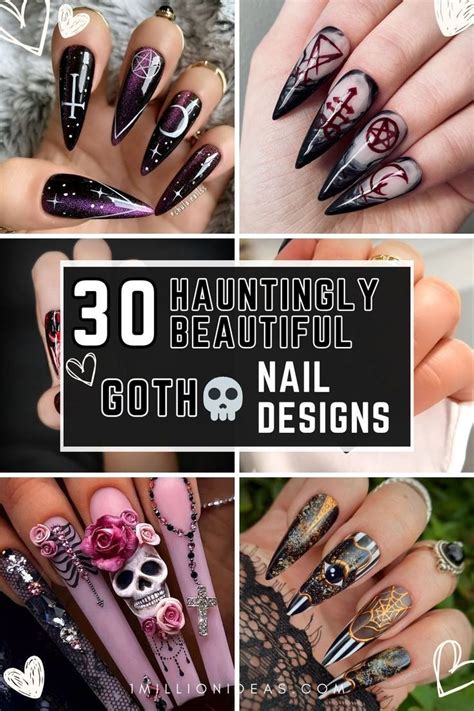 Hauntingly Beautiful Goth Nail Designs Goth Nails Goth Nail Art