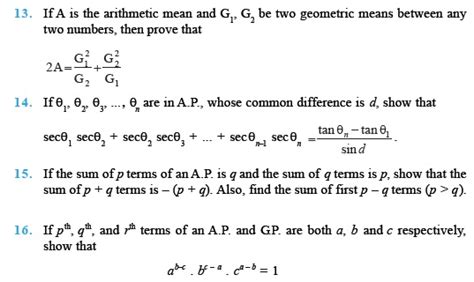 Class 11 Important Questions For Maths Sequence And Series Aglasem