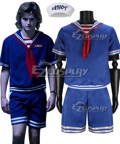 Stranger Things Season 3 Scoops Ahoy Steve Harrington Cosplay Costume