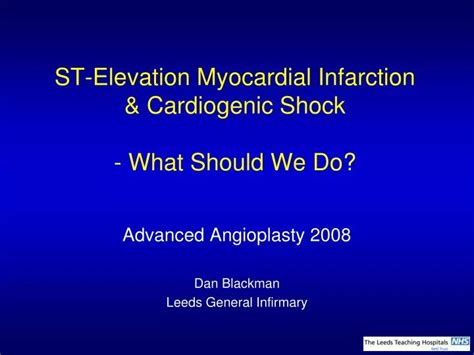 Ppt St Elevation Myocardial Infarction And Cardiogenic Shock What Should We Do Powerpoint