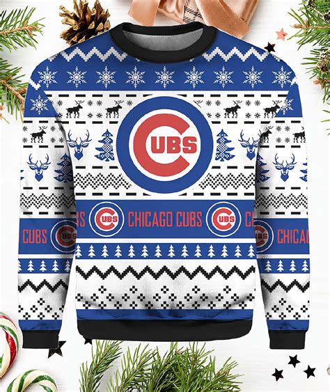 Chicago Cubs Ugly Christmas Sweater Icestork