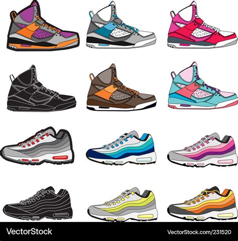 Sneakers Royalty Free Vector Image Vectorstock